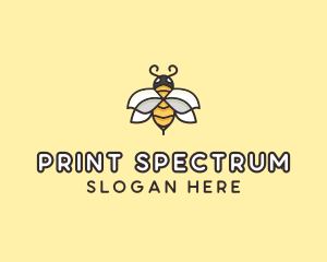 Yellow Honey Bee  logo design