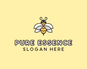 Yellow Honey Bee  logo design