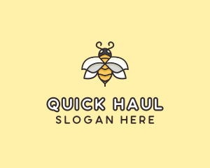 Yellow Honey Bee  logo design