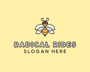 Yellow Honey Bee  logo design