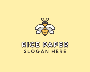 Yellow Honey Bee  logo design