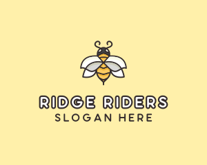 Yellow Honey Bee  logo design