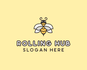 Yellow Honey Bee  logo design