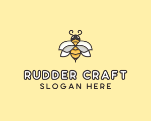 Yellow Honey Bee  logo design