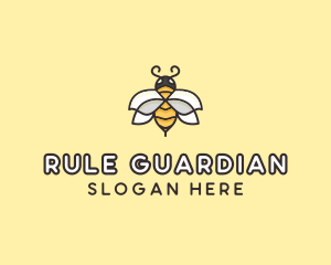 Yellow Honey Bee  logo design