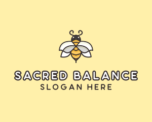 Yellow Honey Bee  logo design