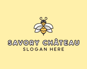 Yellow Honey Bee  logo design