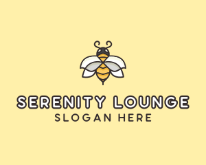 Yellow Honey Bee  logo design