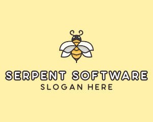 Yellow Honey Bee  logo design