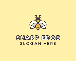 Yellow Honey Bee  logo design