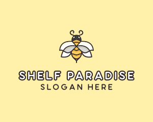 Yellow Honey Bee  logo design