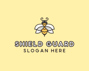 Yellow Honey Bee  logo design