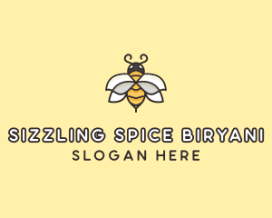 Yellow Honey Bee  logo design