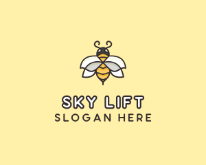 Yellow Honey Bee  logo design