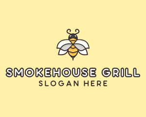 Yellow Honey Bee  logo design