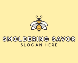 Yellow Honey Bee  logo design