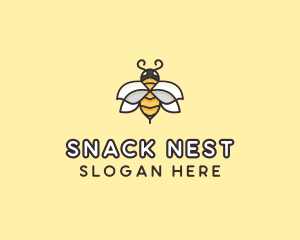 Yellow Honey Bee  logo design