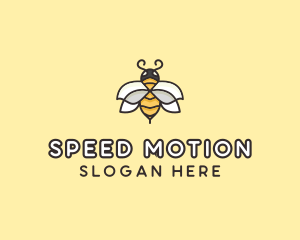 Yellow Honey Bee  logo design