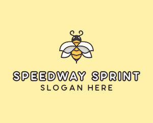 Yellow Honey Bee  logo design