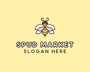 Yellow Honey Bee  logo design