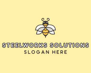 Yellow Honey Bee  logo design