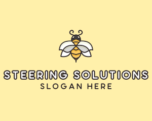 Yellow Honey Bee  logo design