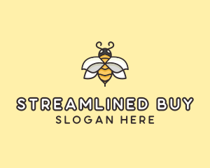 Yellow Honey Bee  logo design