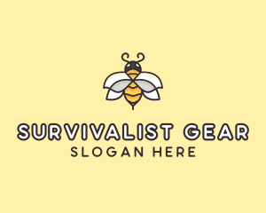 Yellow Honey Bee  logo design