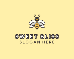 Yellow Honey Bee  logo design