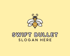 Yellow Honey Bee  logo design