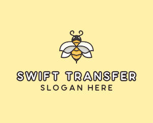 Yellow Honey Bee  logo design