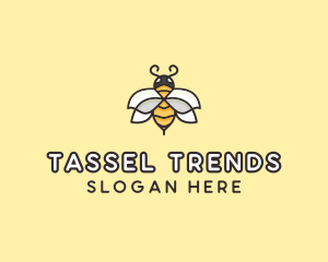 Yellow Honey Bee  logo design