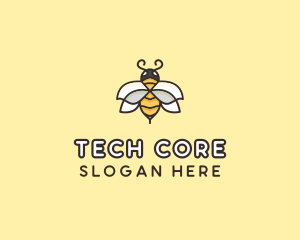 Yellow Honey Bee  logo design