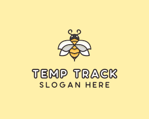 Yellow Honey Bee  logo design