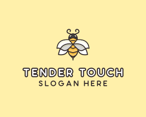 Yellow Honey Bee  logo design