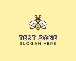 Yellow Honey Bee  logo design