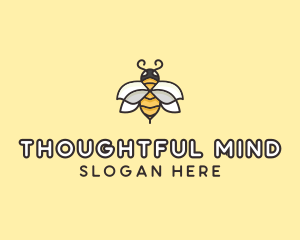 Yellow Honey Bee  logo design