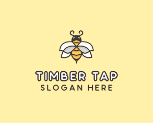 Yellow Honey Bee  logo design