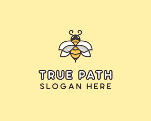 Yellow Honey Bee  logo design