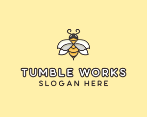 Yellow Honey Bee  logo design