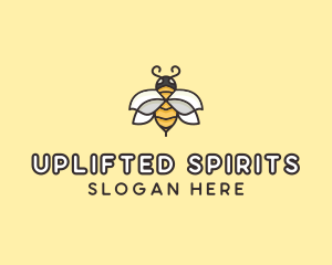 Yellow Honey Bee  logo design