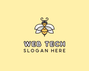 Yellow Honey Bee  logo design