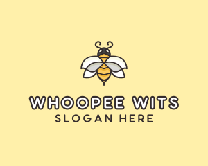 Yellow Honey Bee  logo design