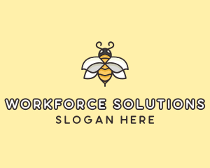 Yellow Honey Bee  logo design