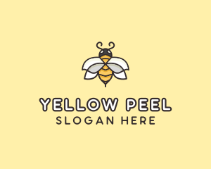 Yellow Honey Bee  logo design