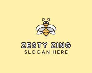 Yellow Honey Bee  logo design