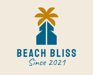 Beach Vacation House  logo design