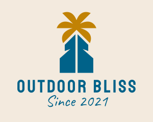 Beach Vacation House  logo design