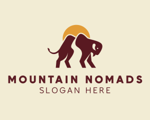 Wild Mountain Bison logo design