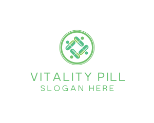 Pharmacy Pill Prescription logo design